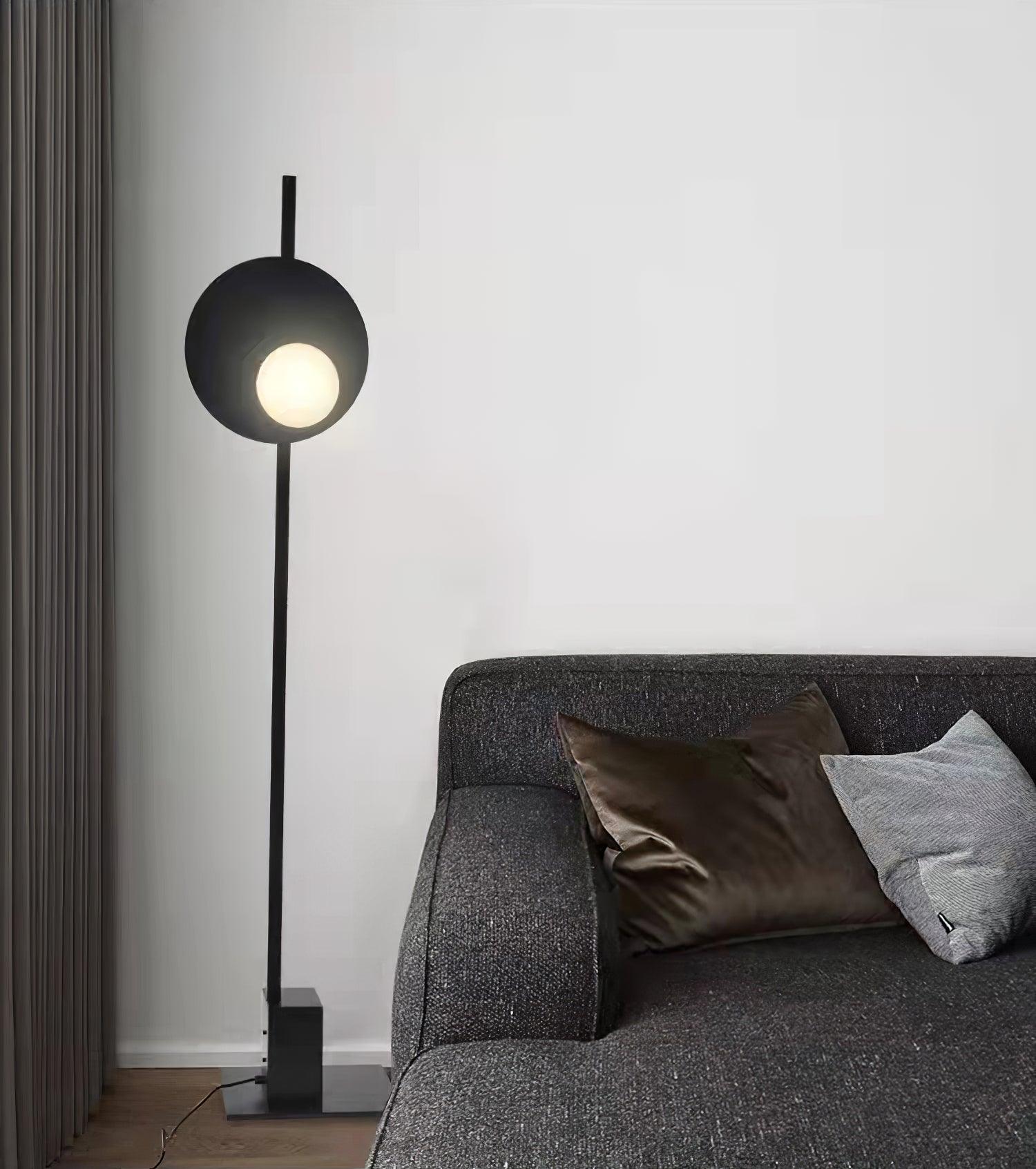 Vibe Minimalist Glass Floor Lamp-Neutral Decor