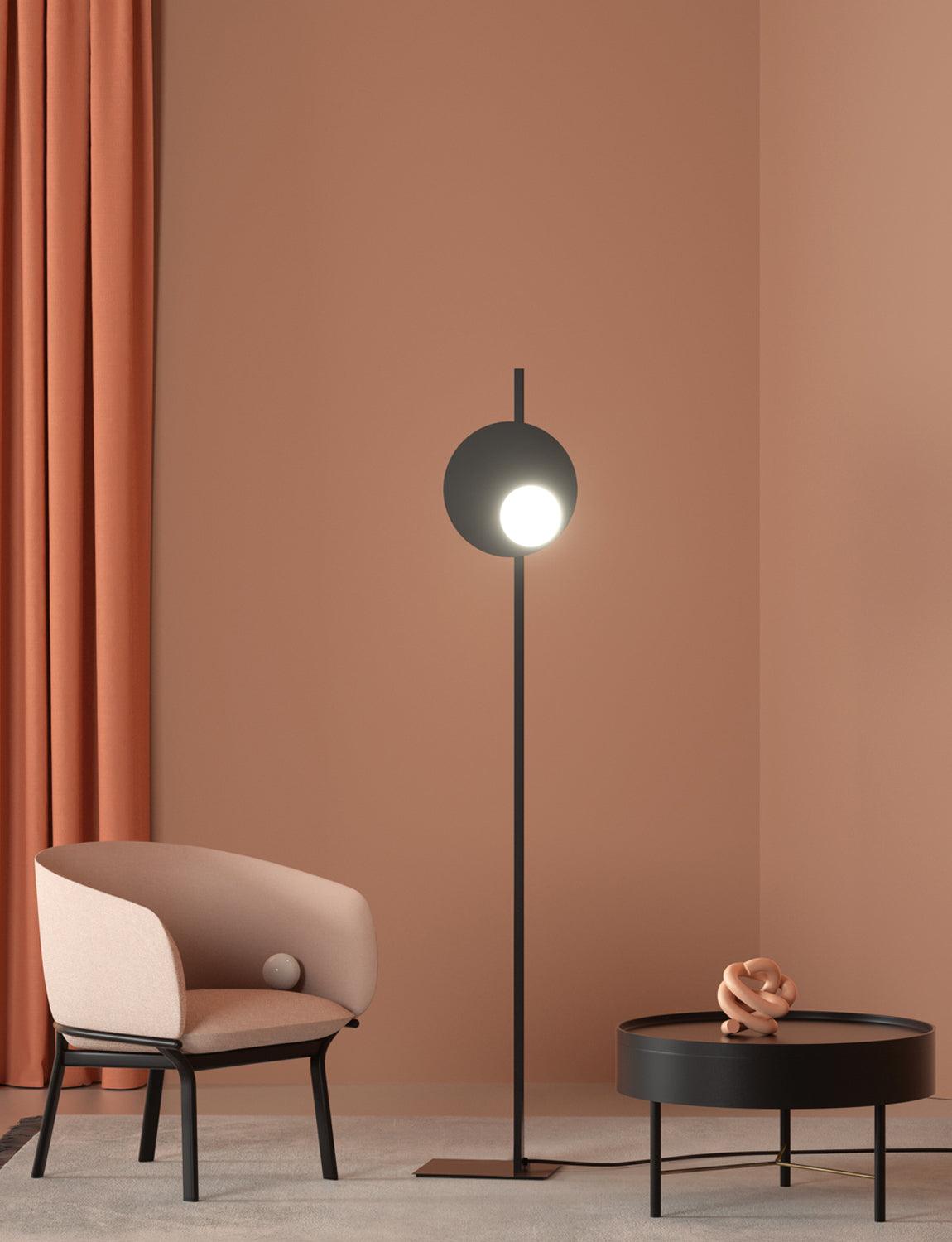 Vibe Minimalist Glass Floor Lamp-Neutral Decor