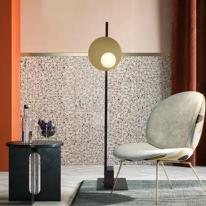 Vibe Minimalist Glass Floor Lamp-Neutral Decor