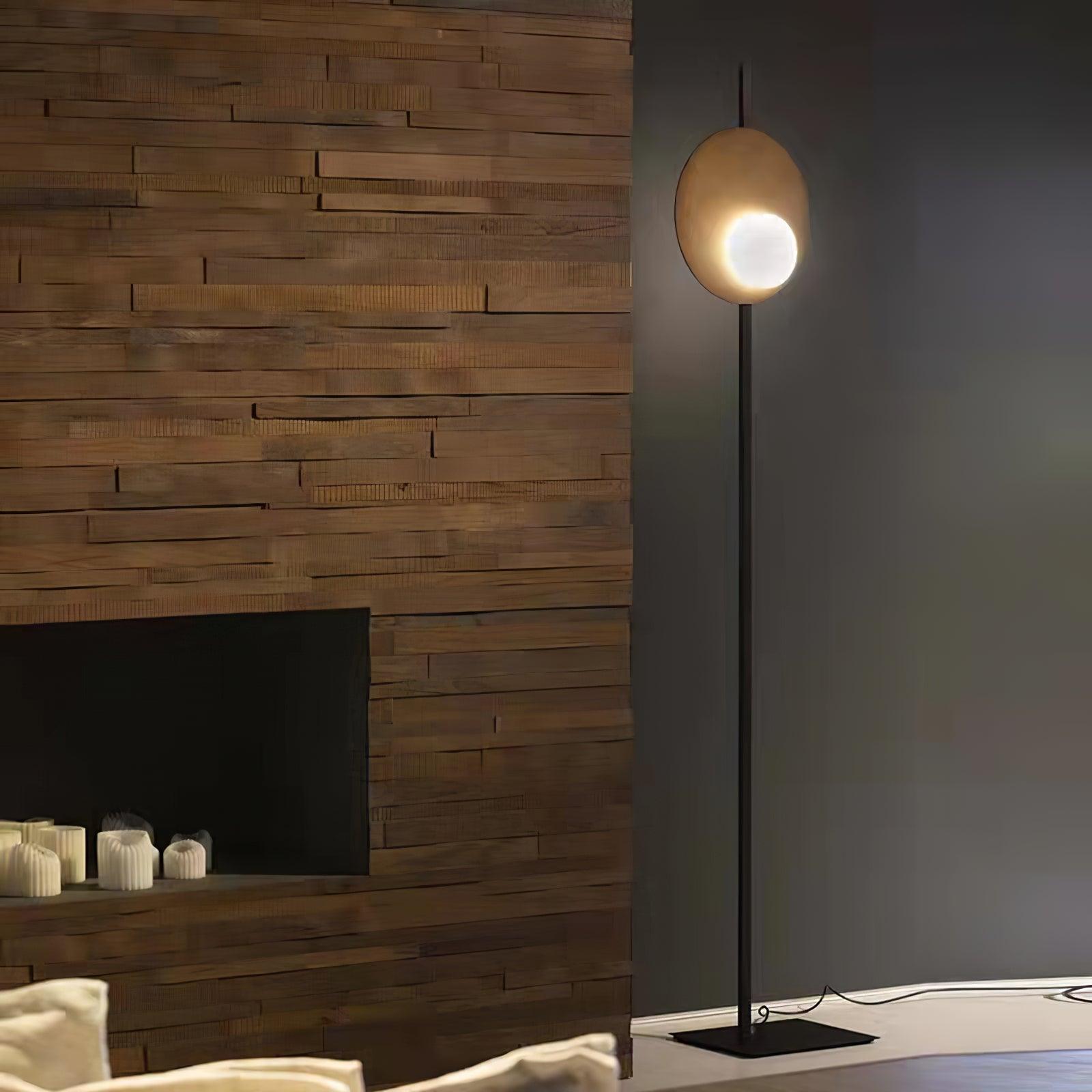 Vibe Minimalist Glass Floor Lamp-Neutral Decor