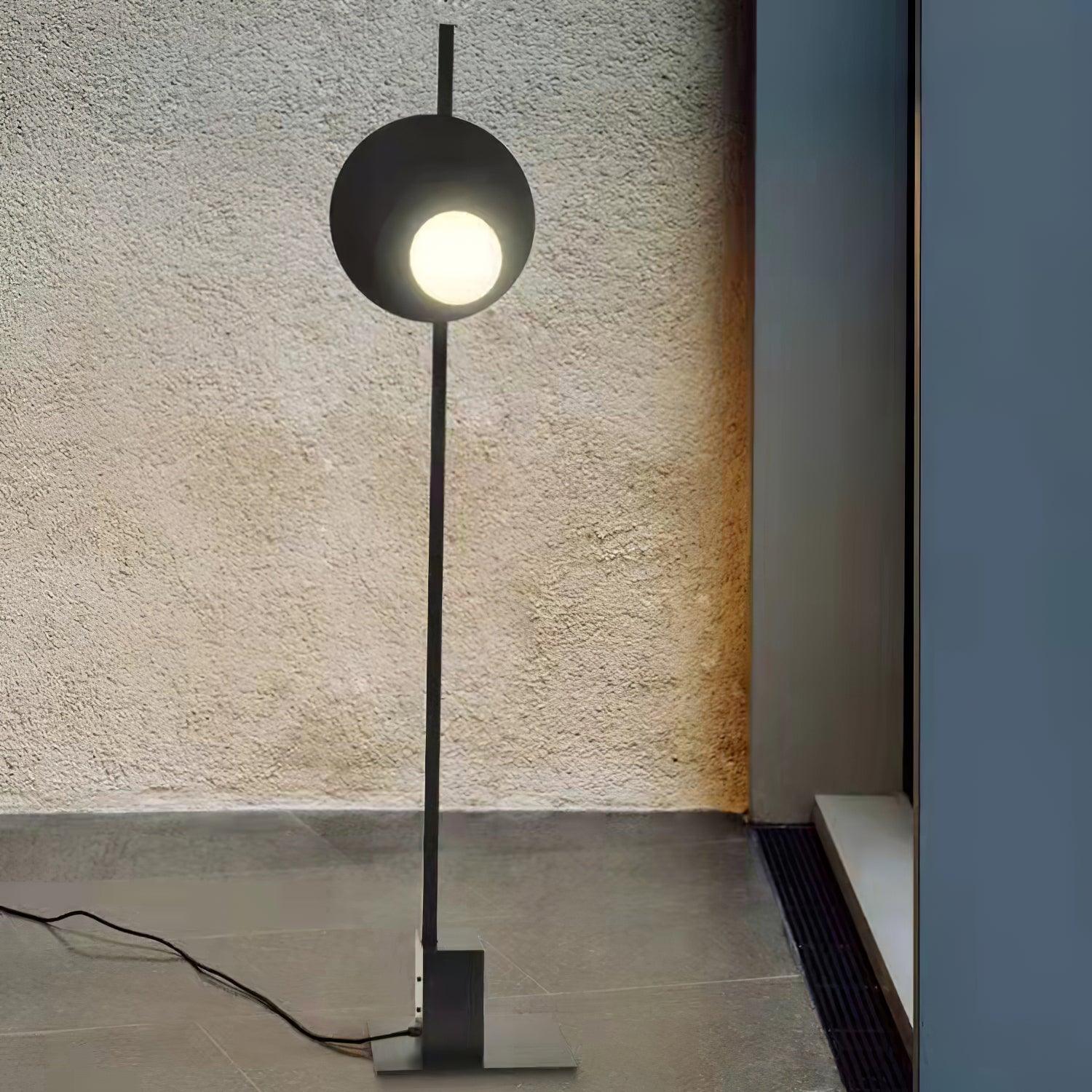 Vibe Minimalist Glass Floor Lamp-Neutral Decor