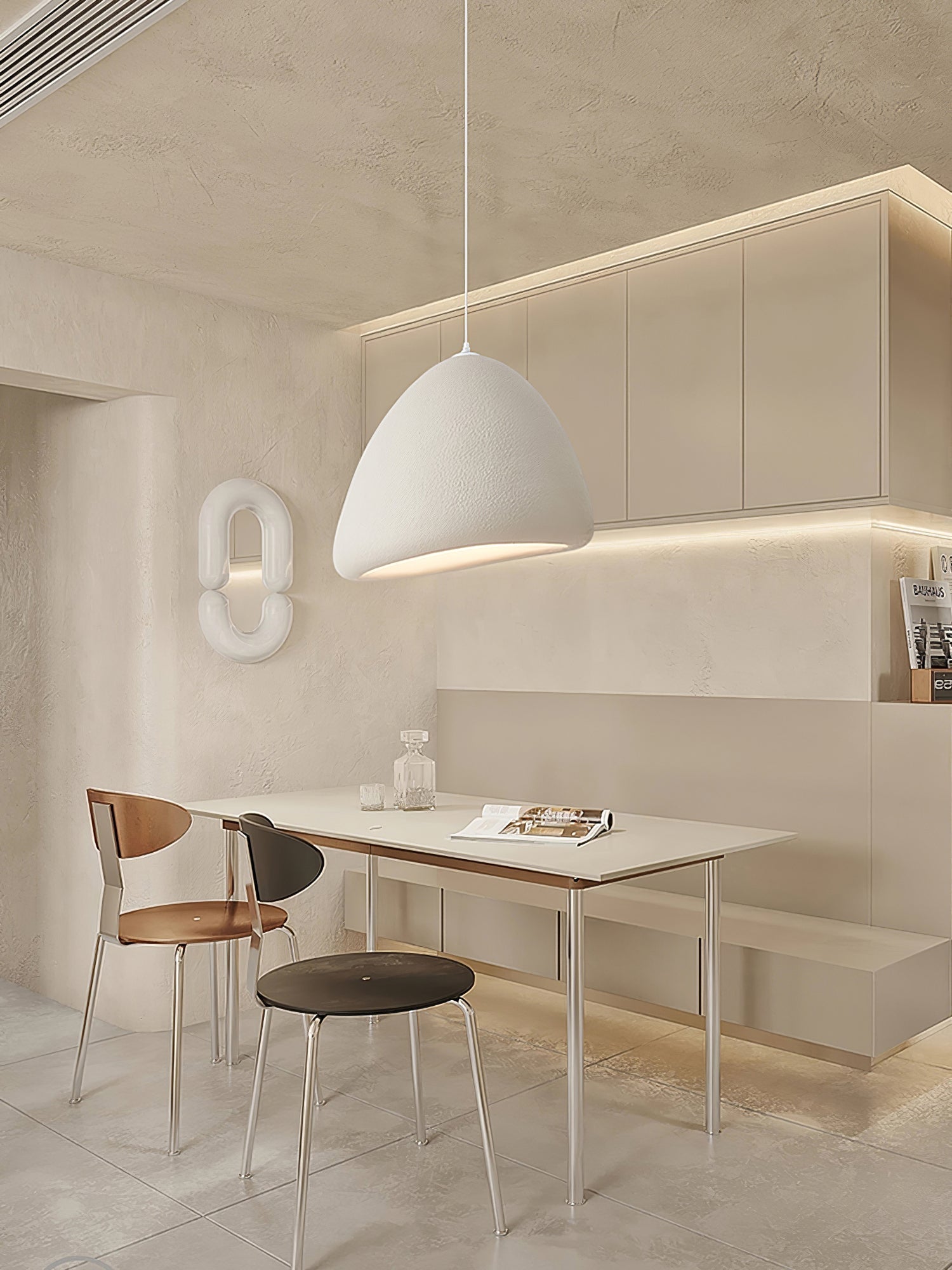 Ovalo Wabi-Sabi Pendant Light-Neutral Decor