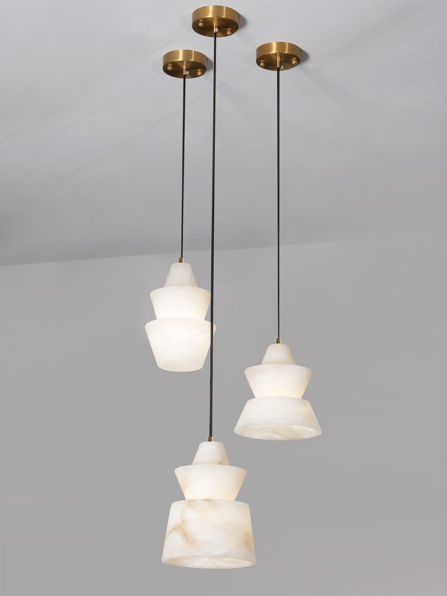Evo Alabaster Pendant Light-Neutral Decor