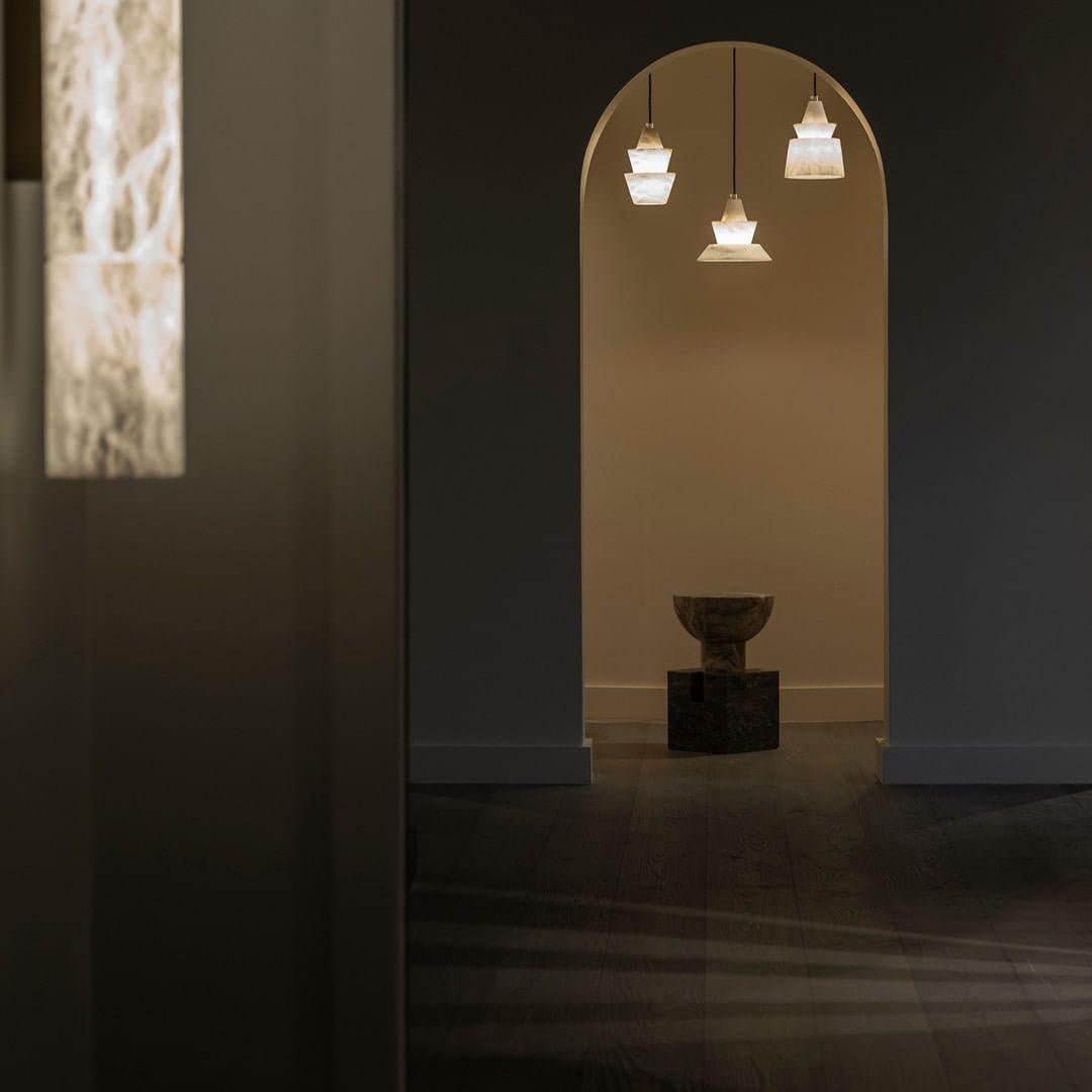 Evo Alabaster Pendant Light-Neutral Decor