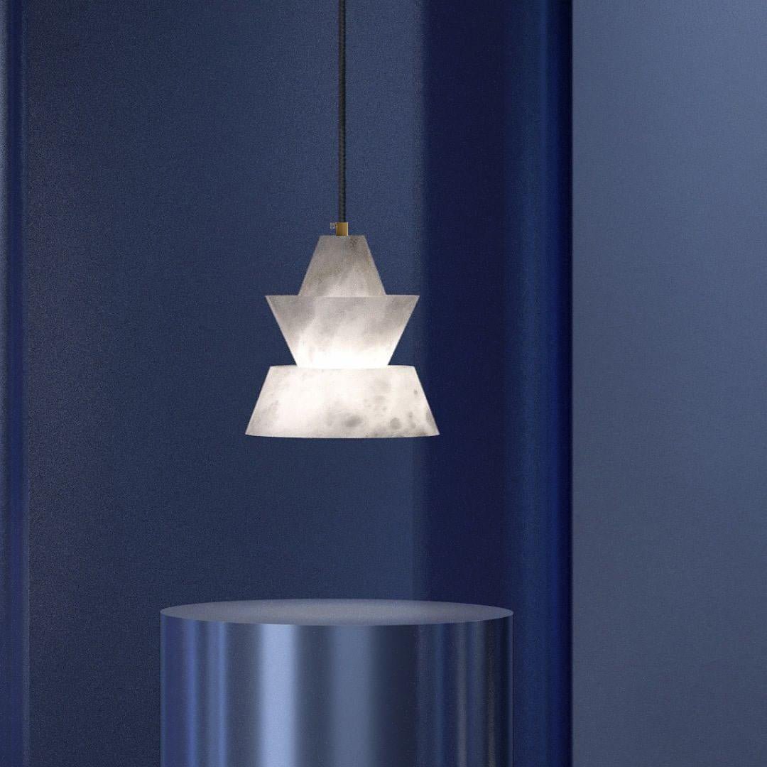 Evo Alabaster Pendant Light-Neutral Decor