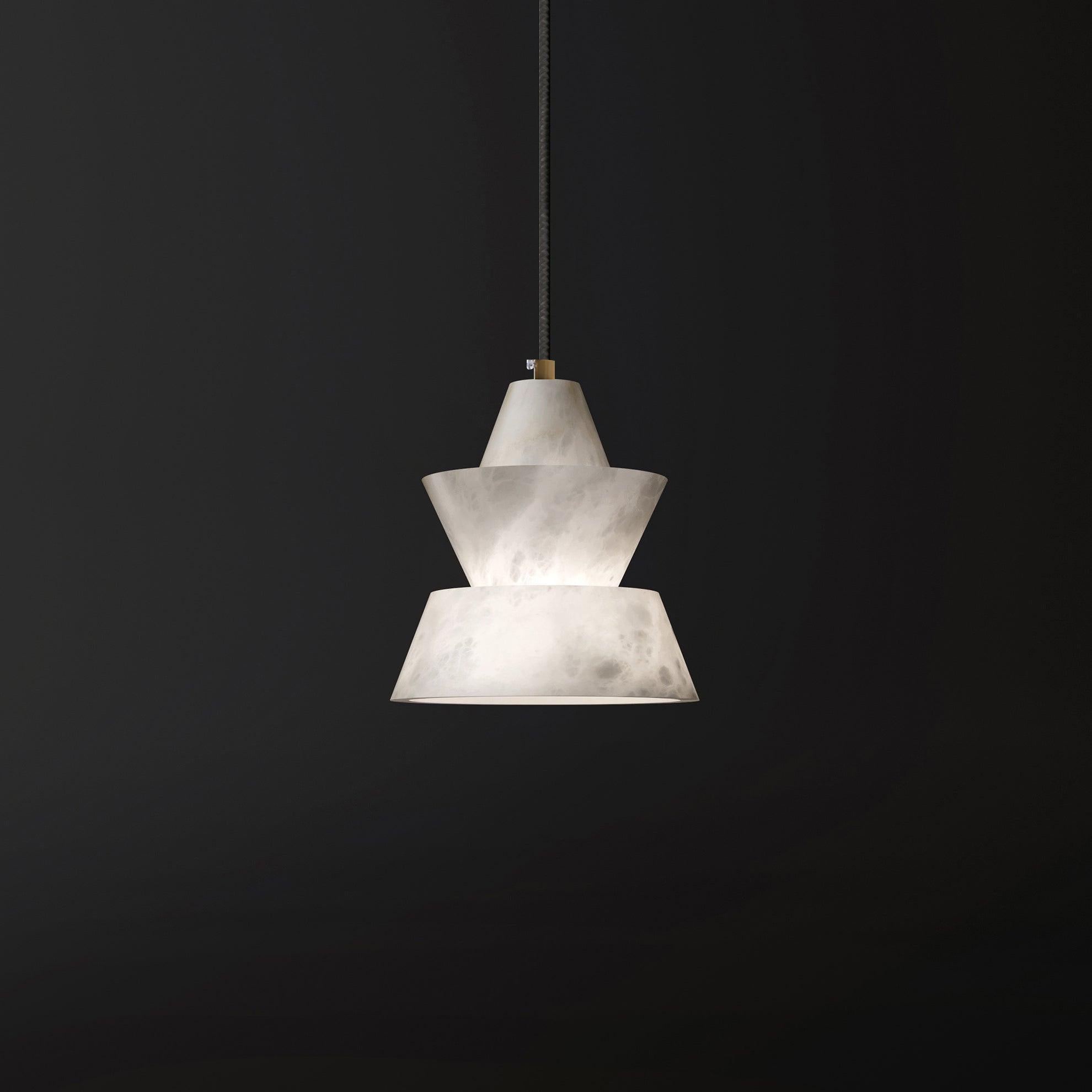 Evo Alabaster Pendant Light-Neutral Decor