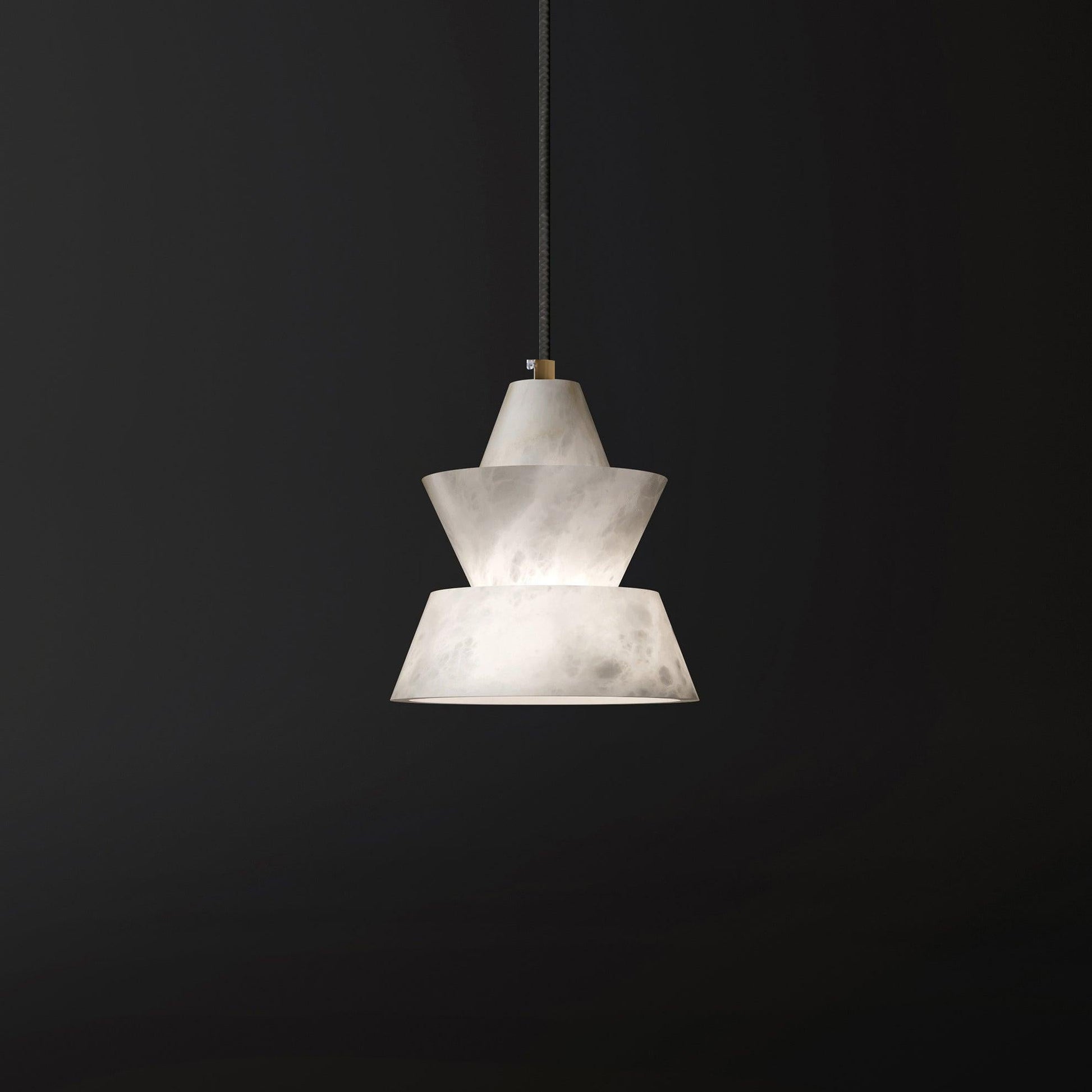 Evo Alabaster Pendant Light-Neutral Decor