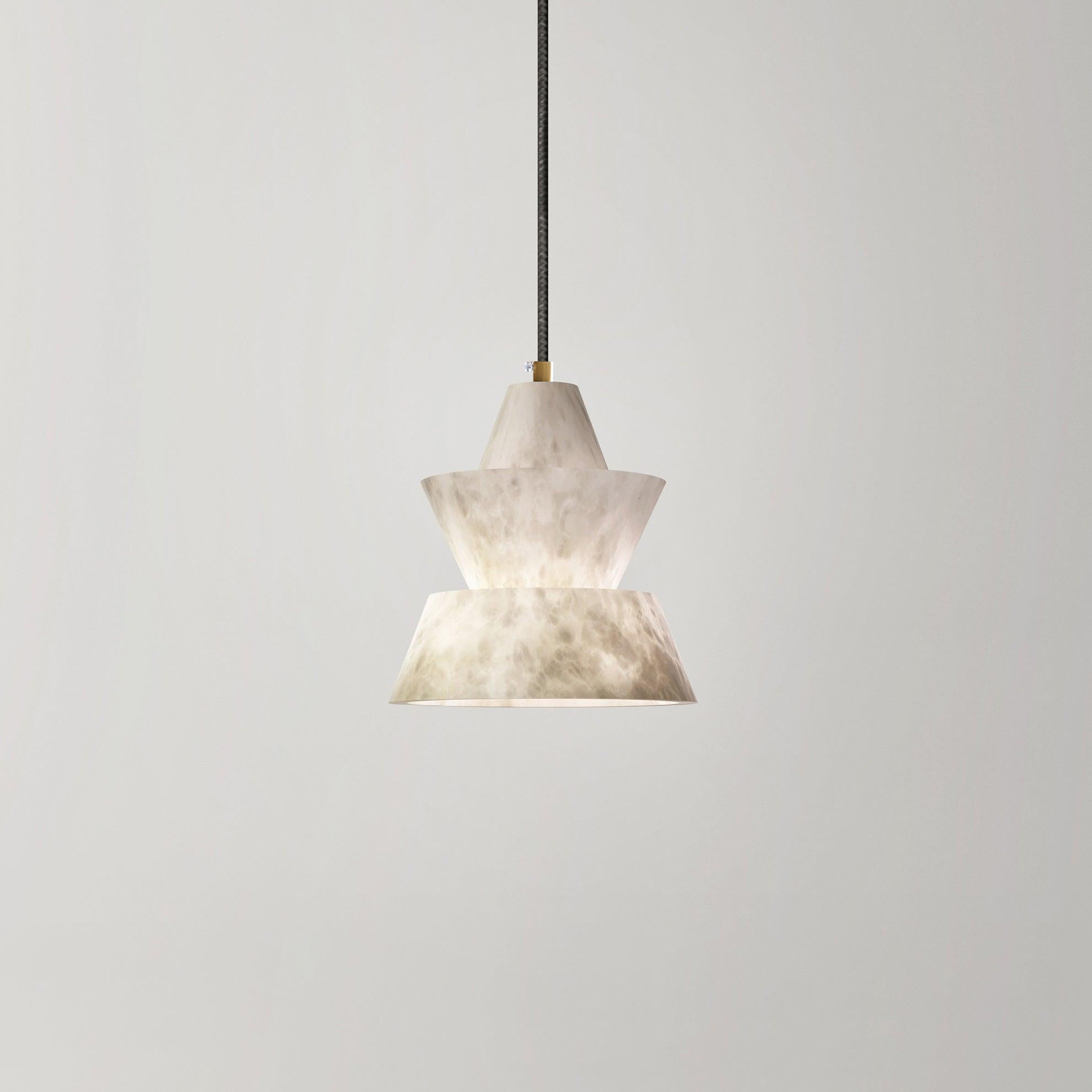 Evo Alabaster Pendant Light-Neutral Decor
