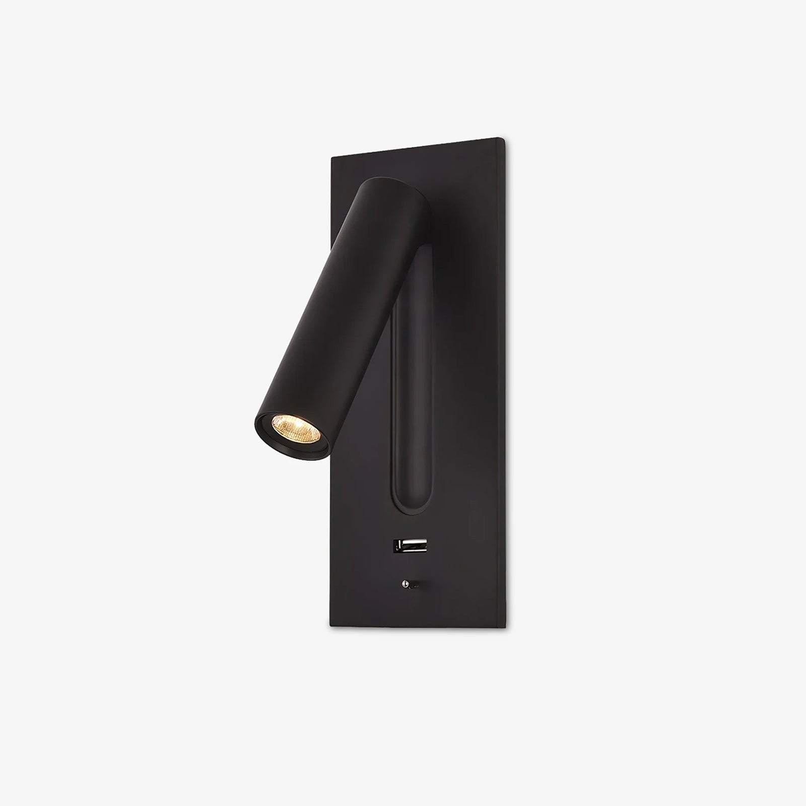 Sothis Modern Minimalist Bedside USB Black Wall Light-Neutral Decor