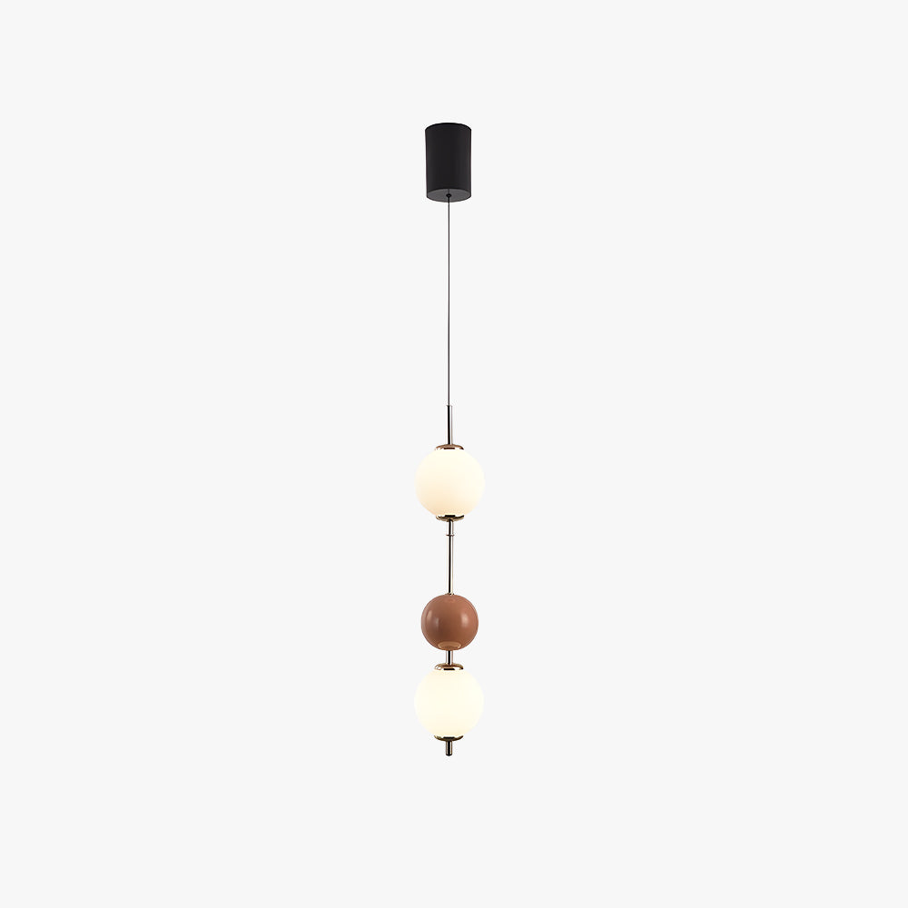 Valentina Modern LED Pendant Light Red Metal Bedroom Living Room - Neutral Decor
