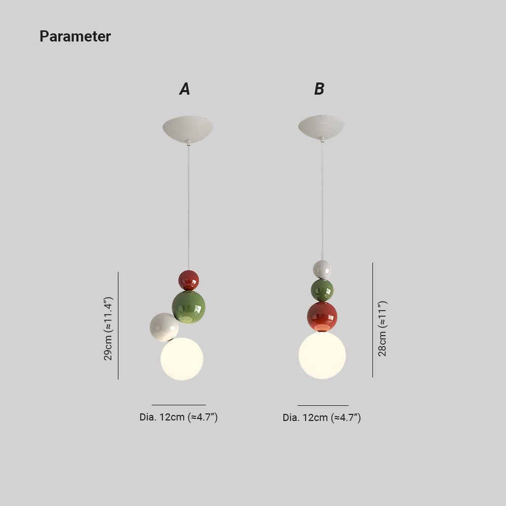 Valentina Modern LED Pendant Light White Metal Bedroom Living Room - Neutral Decor