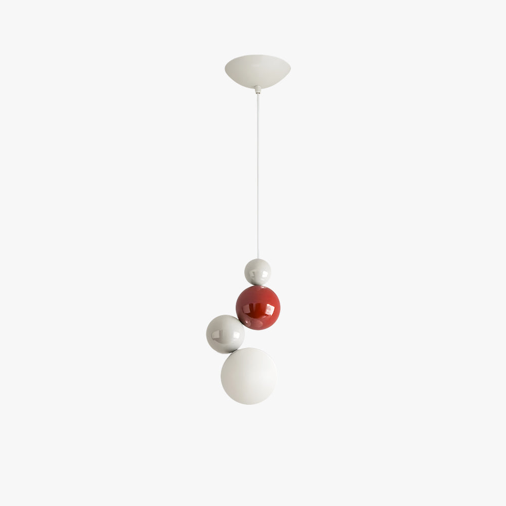 Valentina Modern LED Pendant Light White Metal Bedroom Living Room - Neutral Decor