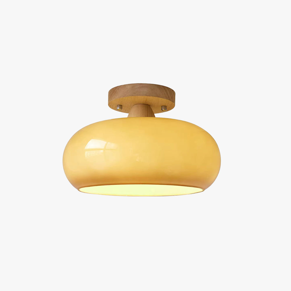 Charlotte Flush Mount Ceiling Light Wood-Neutral Decor