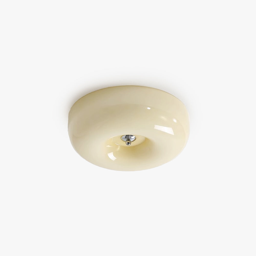 Candy Ceiling Light Cream Glass