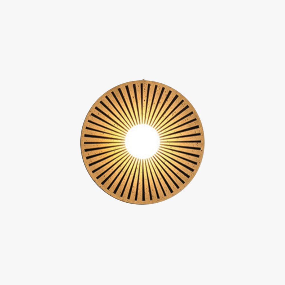 Valentina Vintage Indoor Wall Lamp Circle Resin Living Room Bedroom - Neutral Decor
