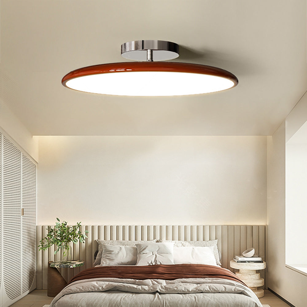 Valentina Vintage Flush Mount Ceiling Light Metal Red/White/Green LED Bedroom - Neutral Decor