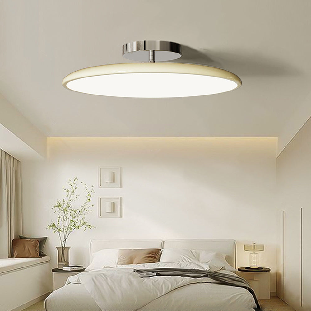 Valentina Vintage Flush Mount Ceiling Light Metal Red/White/Green LED Bedroom - Neutral Decor