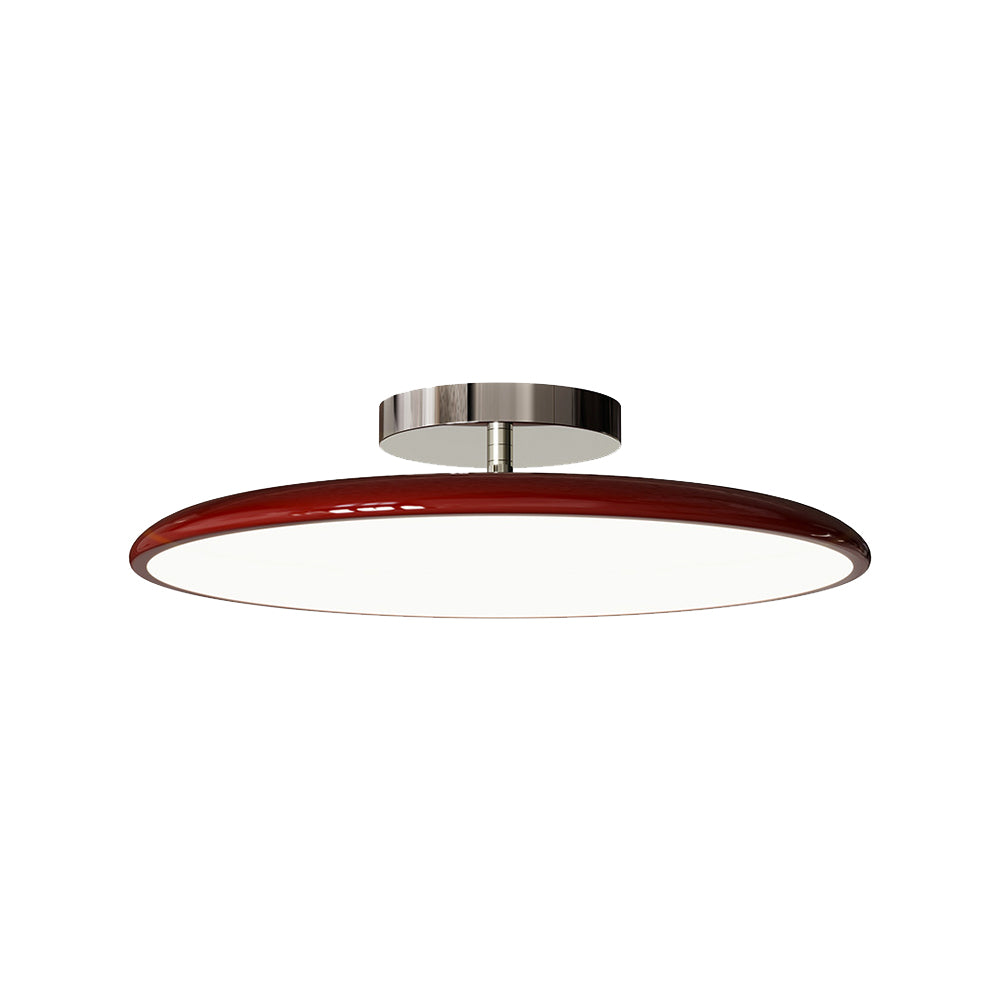 Valentina Vintage Flush Mount Ceiling Light Metal Red/White/Green LED Bedroom - Neutral Decor