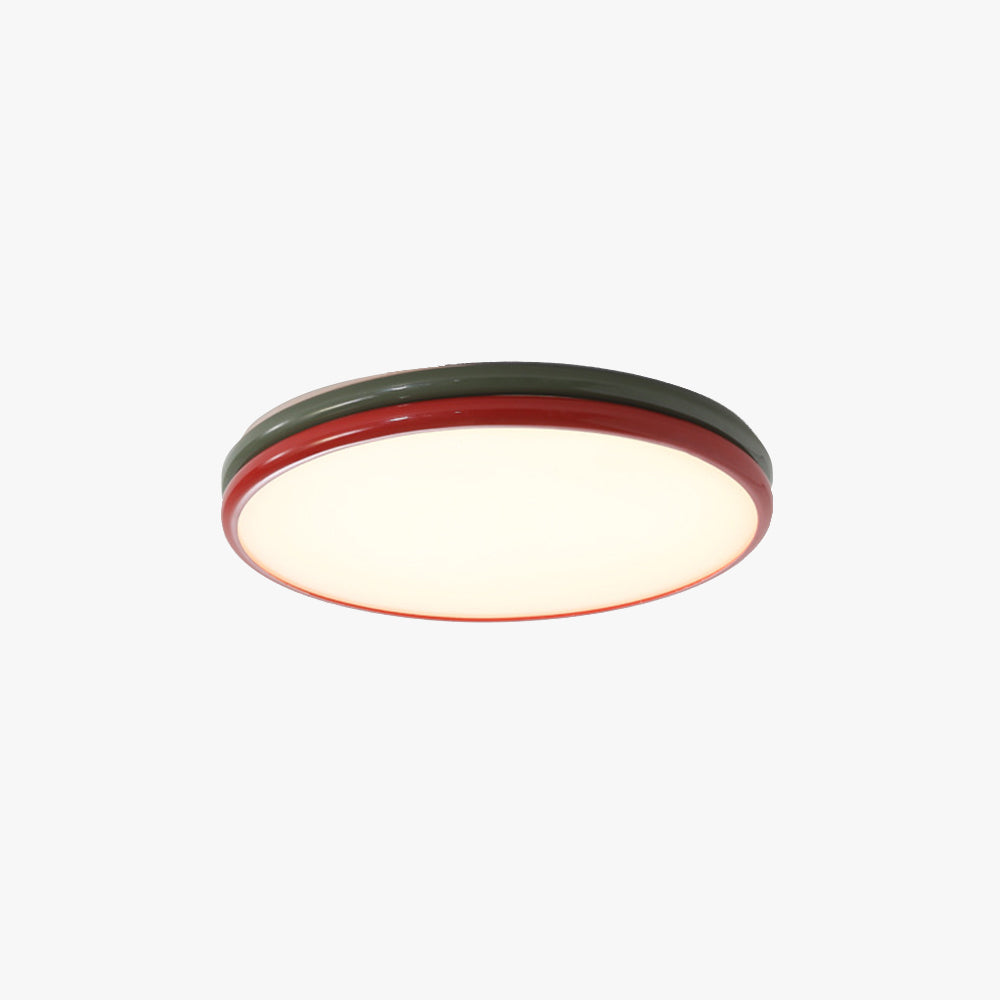Arisha Modern LED Flush Mount Ceiling Light Red Living Room Bedroom - Neutral Decor
