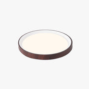 Arisha Modern LED Flush Mount Ceiling Light White Wood Kitchen - Neutral Decor