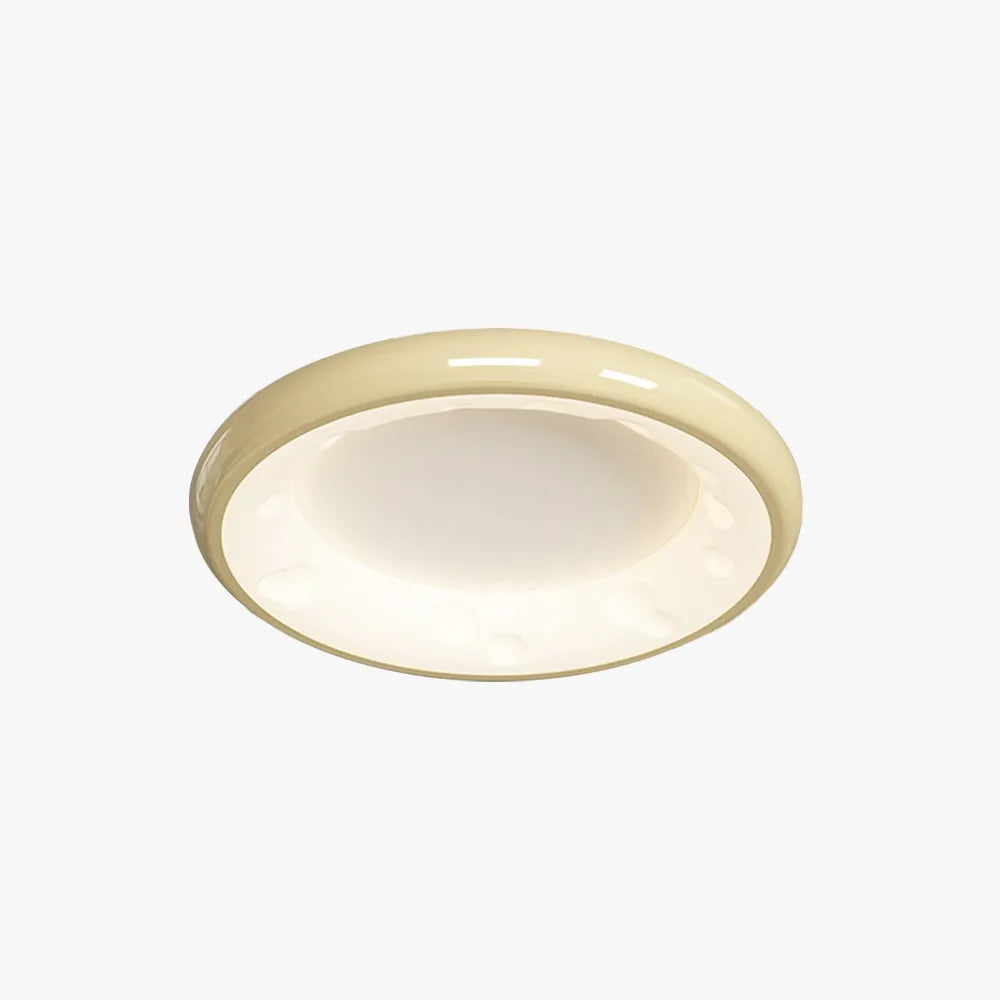 Arisha Modern LED Flush Mount Ceiling Light Metal White Bedroom - Neutral Decor