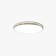 Muto Retro Circle Flush Mount Ceiling Light White Metal Bedroom - Neutral Decor