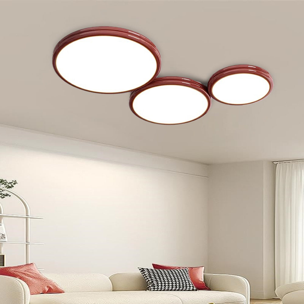 Valentina Modern LED Flush Mount Ceiling Light Metal Living Room - Neutral Decor