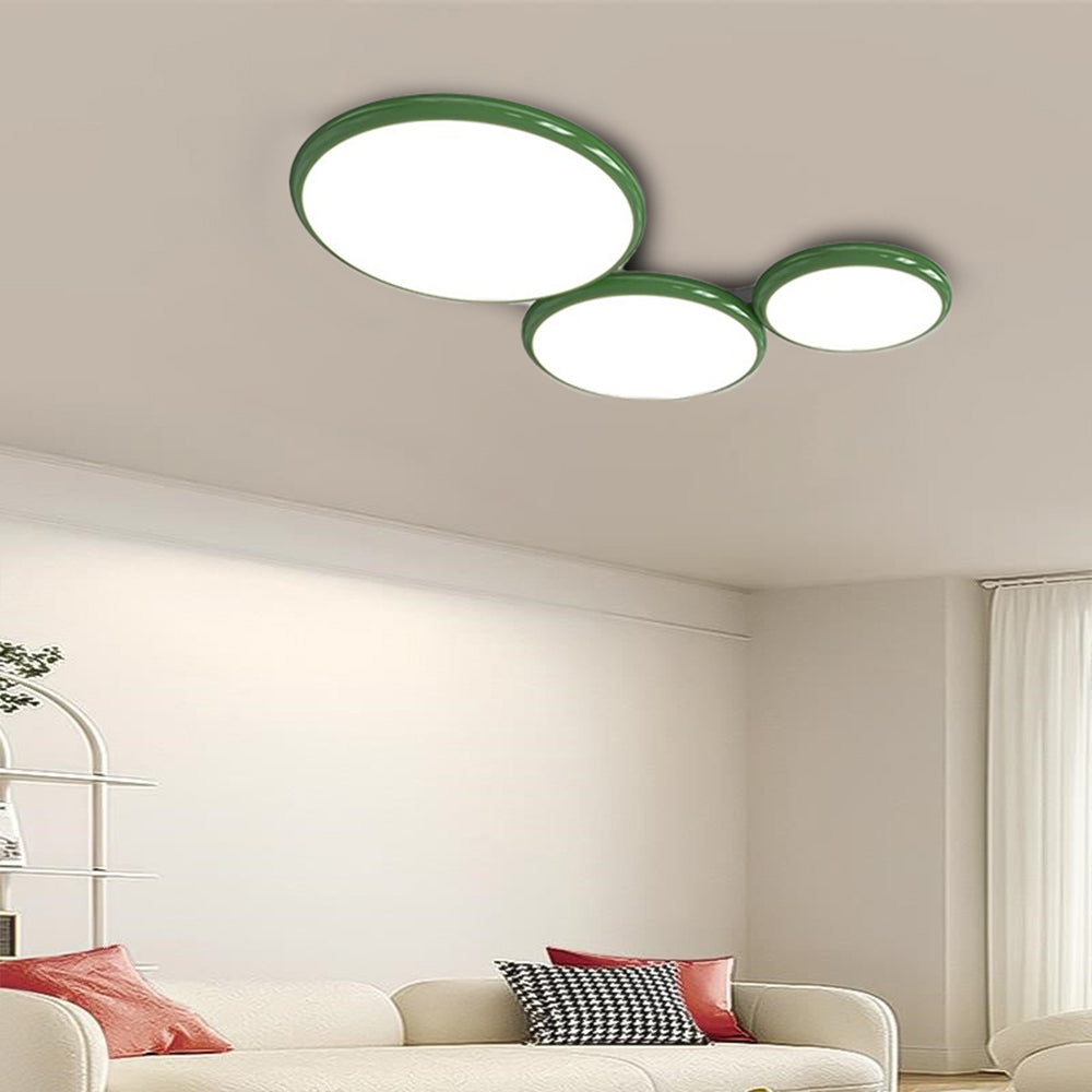 Valentina Modern LED Flush Mount Ceiling Light Metal Living Room - Neutral Decor