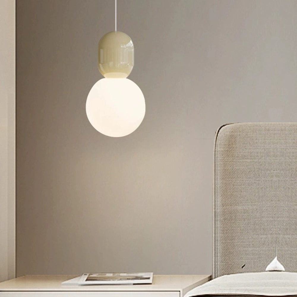 Valentina Modern Minimalist Glass/Metal Pendant Light Dining Room - Neutral Decor