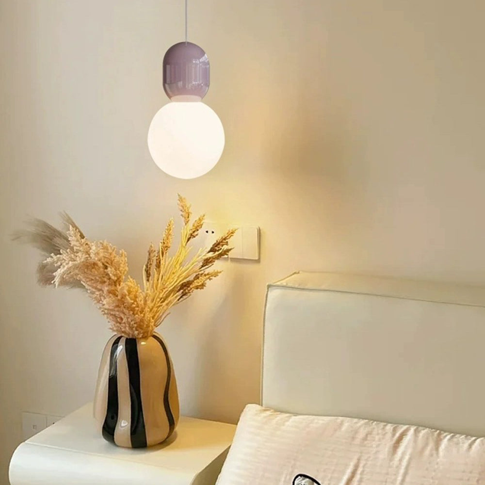 Valentina Modern Minimalist Glass/Metal Pendant Light Dining Room - Neutral Decor