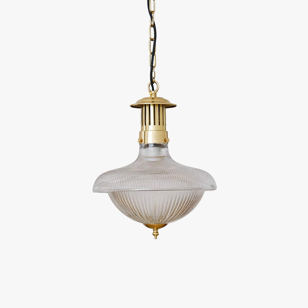 Silva Vintage Industrial LED Pendant Light Glass Bedroom Kitchen - Neutral Decor