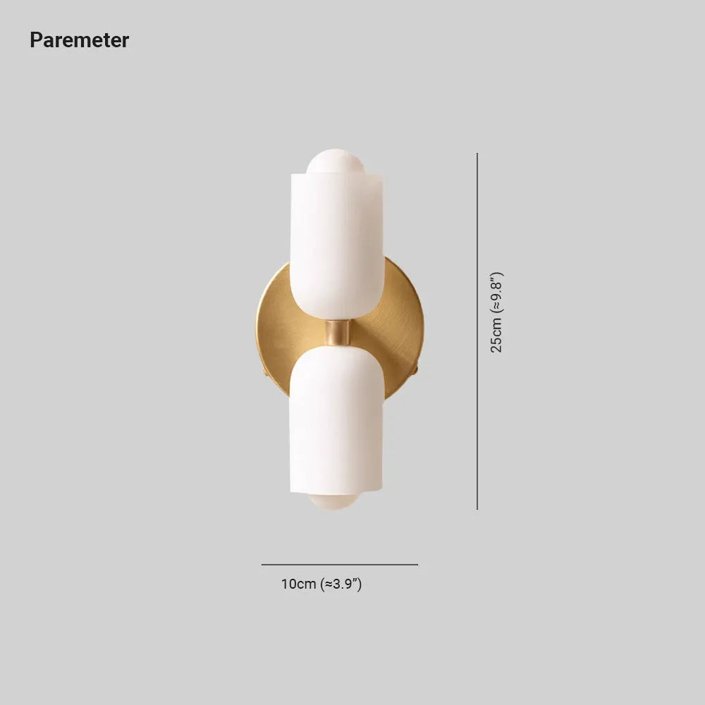 Valentina Modern LED Indoor Wall Lamp Gold Black Living Room Bedroom - Neutral Decor