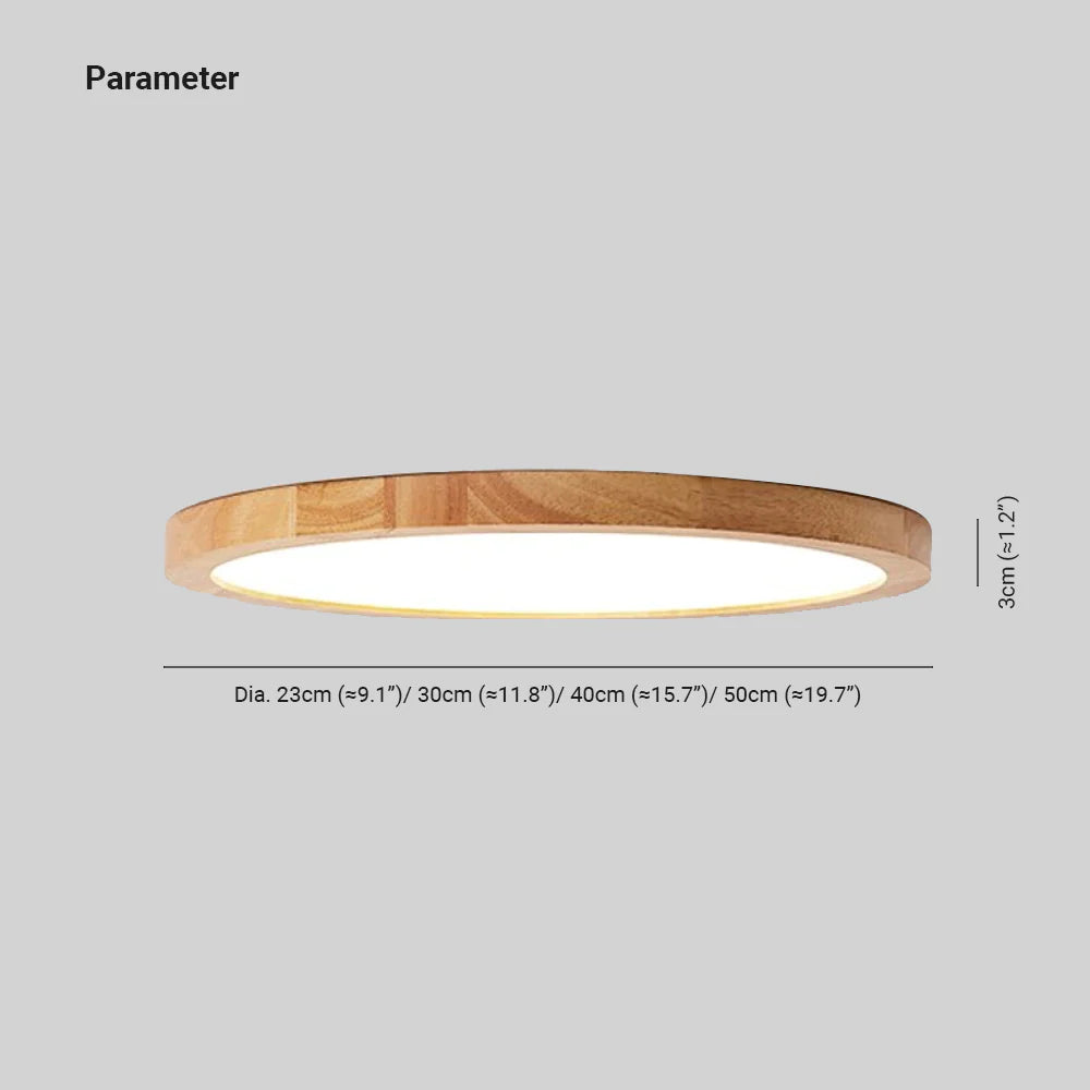 Orvix Ceiling Light Wood LED Minimalist-Neutral Decor