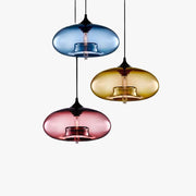 Valentina Modern Bread Shaped Glass Pendant Light, 6 Colour - Neutral Decor