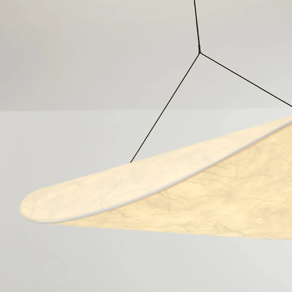Ritta Vintage Art Deco Pendant Light Metal Silk White Living Room/Hall/Art Gallery - Neutral Decor