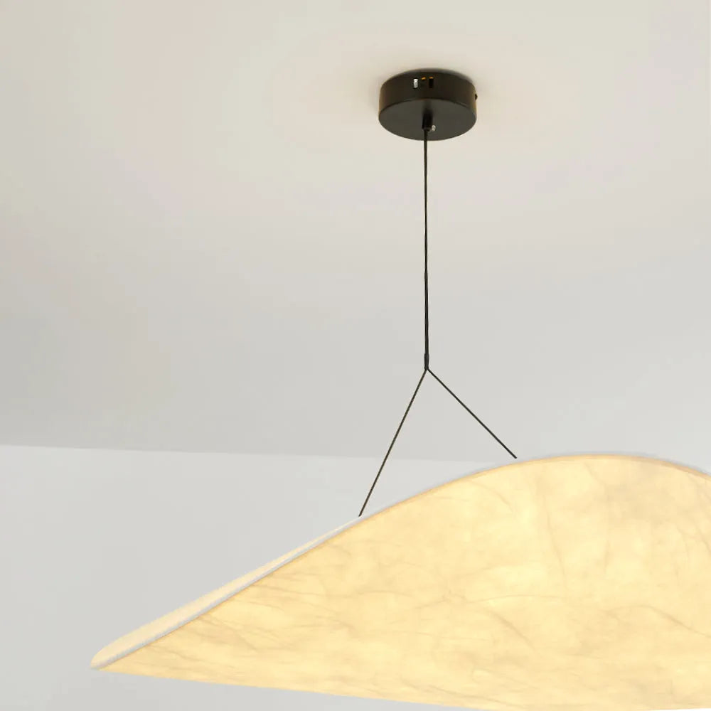 Ritta Vintage Art Deco Pendant Light Metal Silk White Living Room/Hall/Art Gallery - Neutral Decor