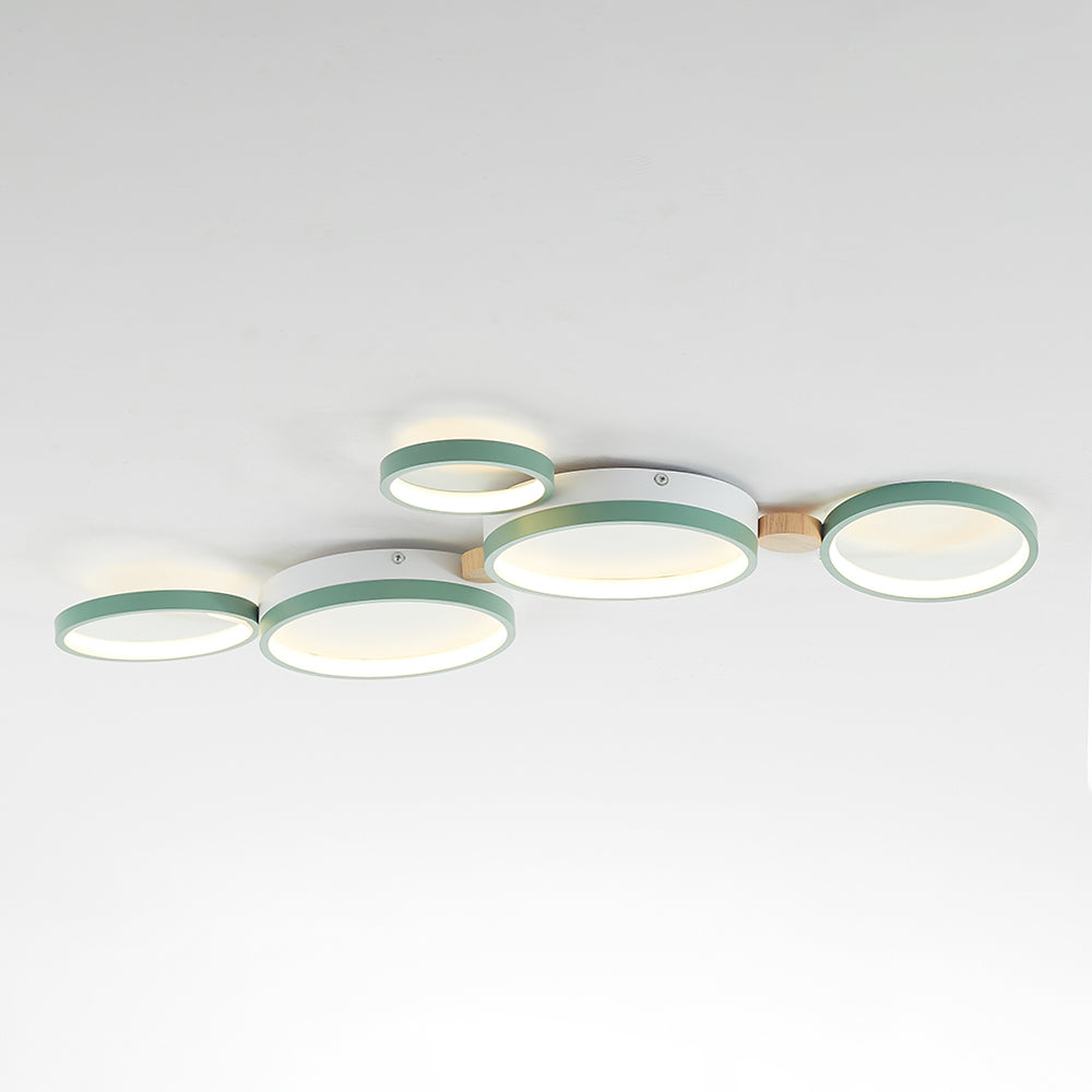 Arisha Round Flush Mount Ceiling Light 3 Colour 3/4/5/6/7 Heads - Neutral Decor