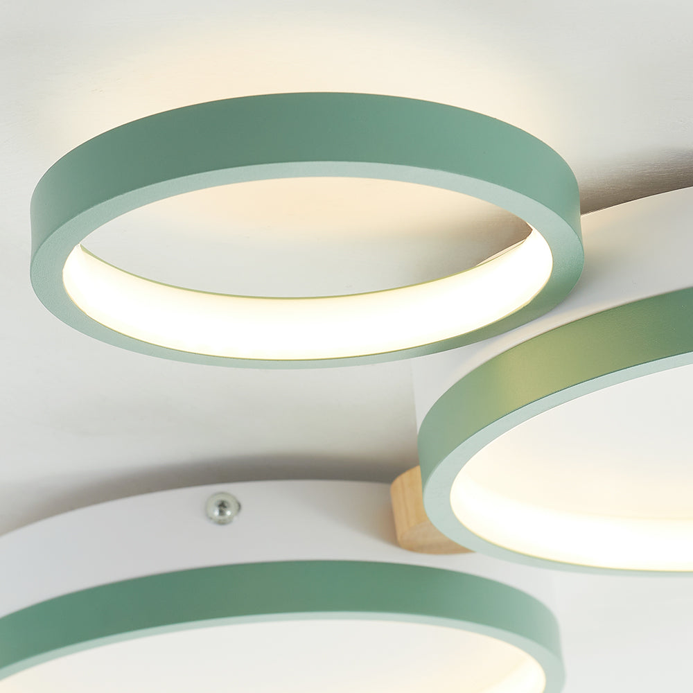 Arisha Round Flush Mount Ceiling Light 3 Colour 3/4/5/6/7 Heads - Neutral Decor