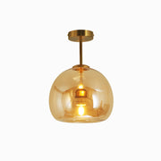Laru Glass Semi-Flush Mount Ceiling Light/Pendant Light-Neutral Decor