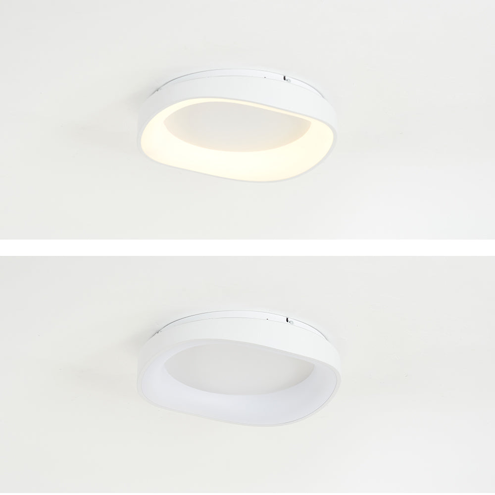 Arisha Modern Wave Flush Mount Ceiling Light - Neutral Decor