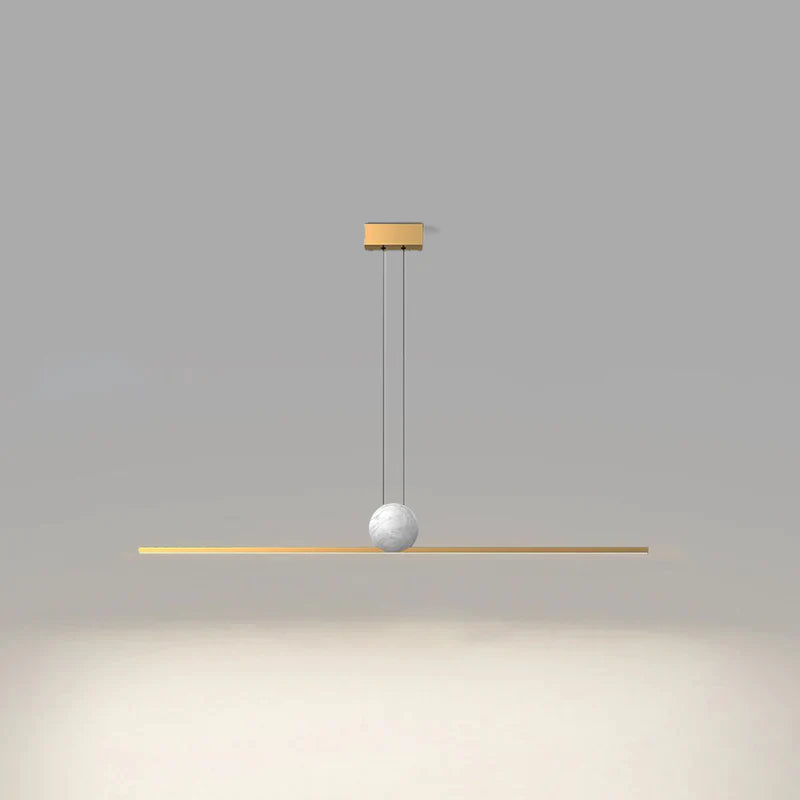 Arisha Minimalist Linear Bubble Pendant Light Marble - Neutral Decor