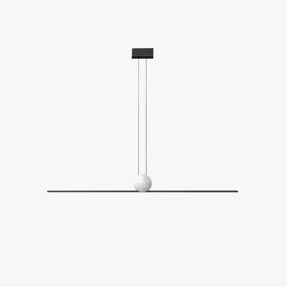 Arisha Minimalist Linear Bubble Pendant Light Marble - Neutral Decor