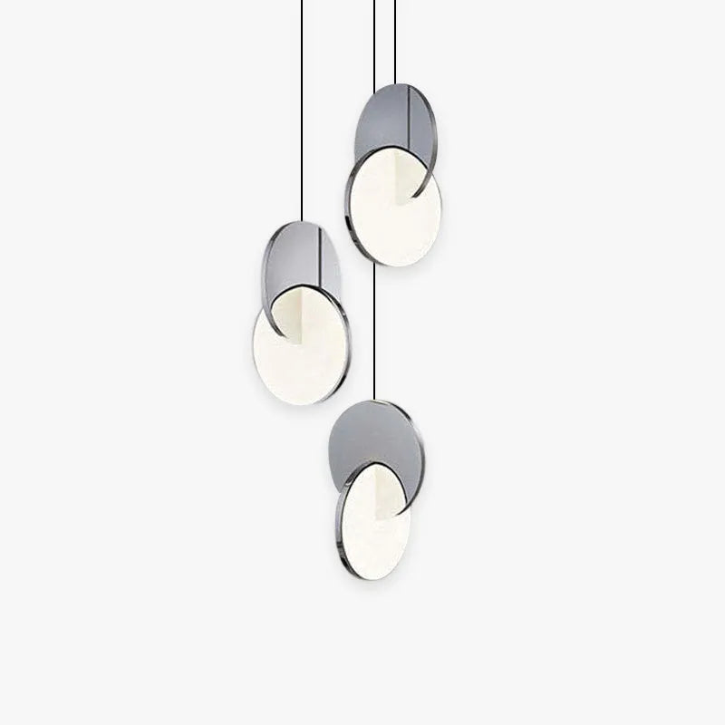 Arisha Pendant Light, Disc, Gold/Silver - Neutral Decor