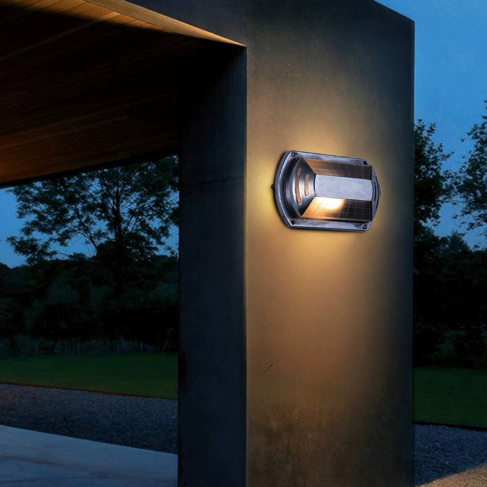Wyre Wall Lamp Geometric Modern Metal Glass Outdoor - Neutral Decor