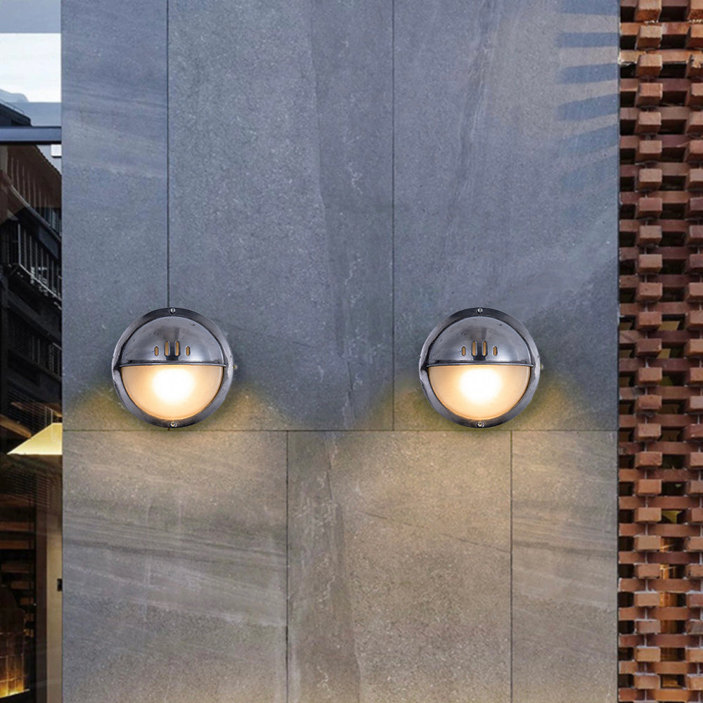 Wyre Wall Lamp Geometric Modern Metal Glass Outdoor - Neutral Decor