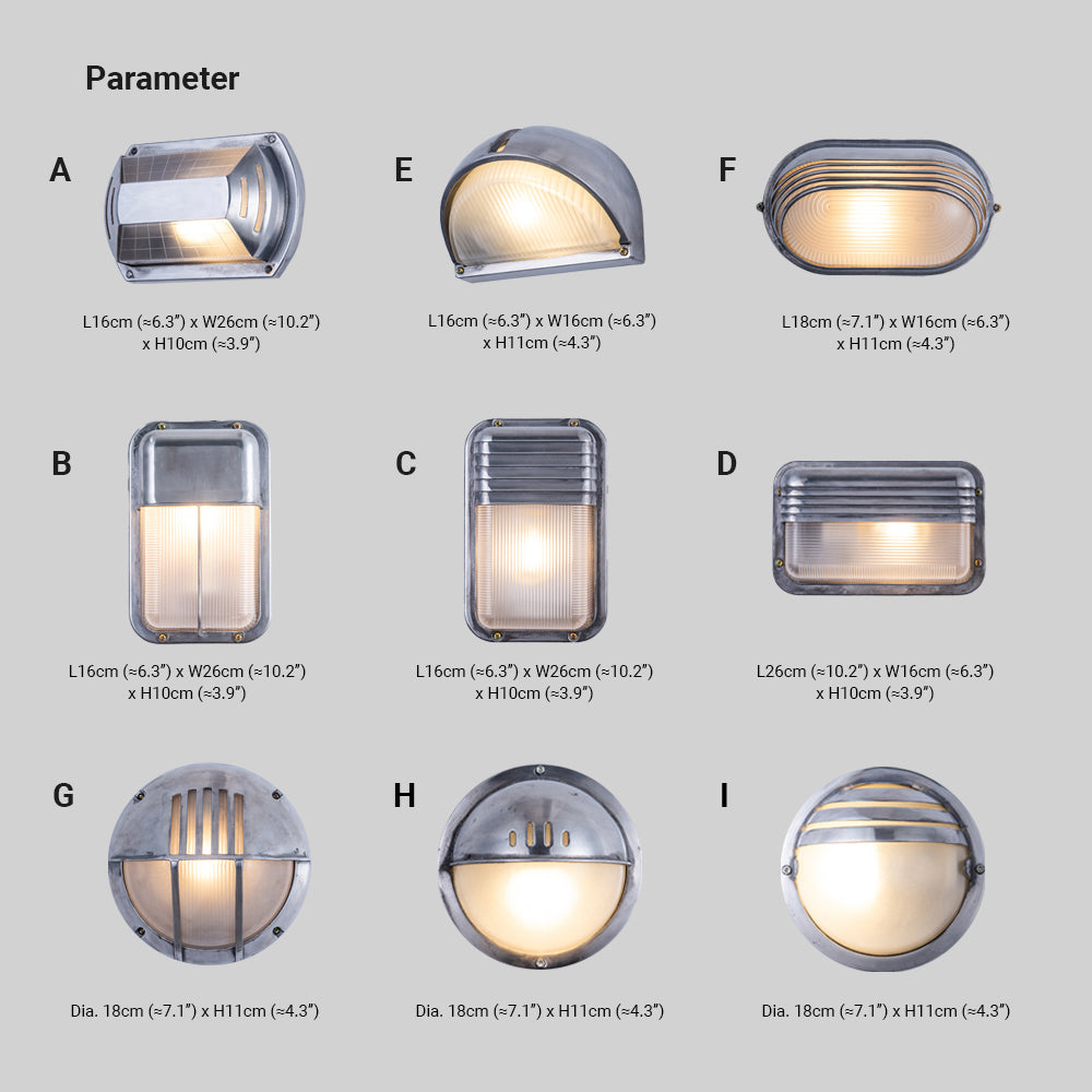 Wyre Wall Lamp Geometric Modern Metal Glass Outdoor - Neutral Decor
