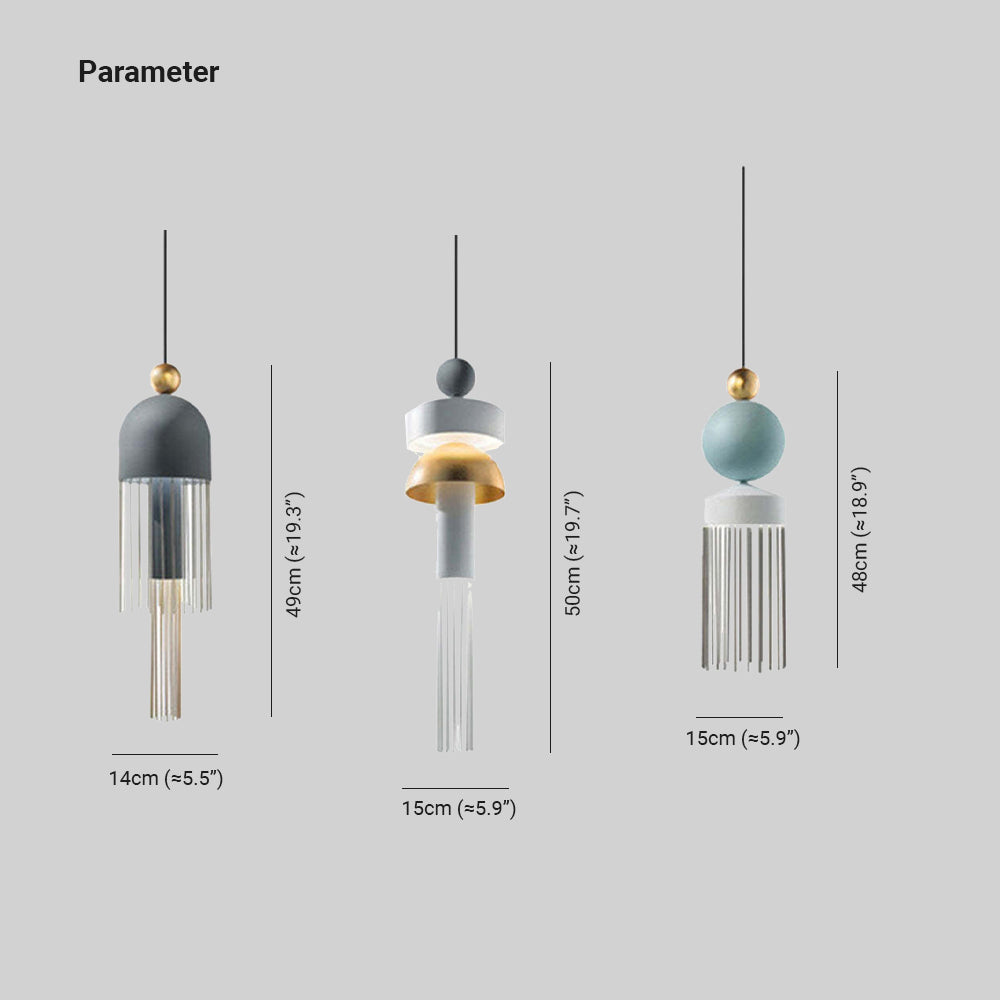 Arisha Modern Tassel Metal Pendant Light - Neutral Decor