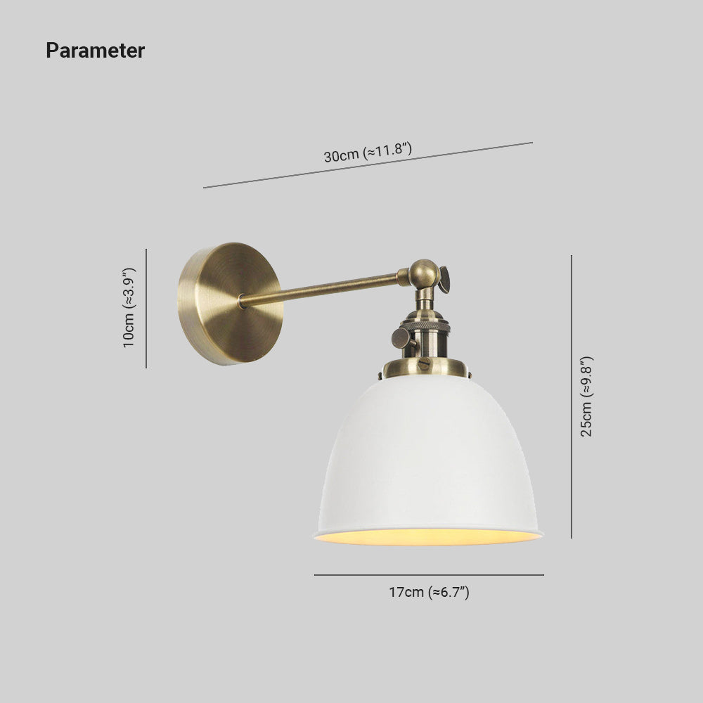 Epoch Hanging Wall Lamp Retro/Vintage, Metal/LED, Black/White/Gray, Bedroom - Neutral Decor