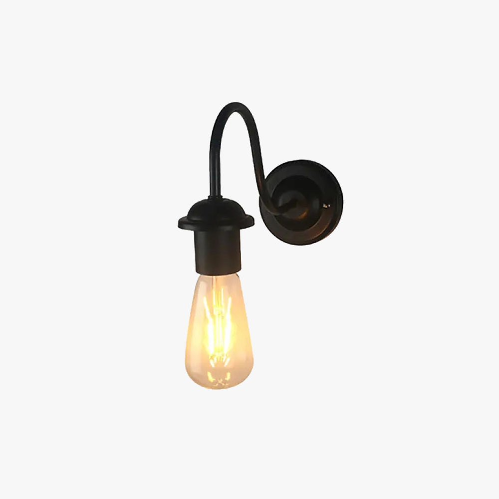 Silva Simple Retro Wrought Iron Wall Lamp for Garden - Neutral Decor