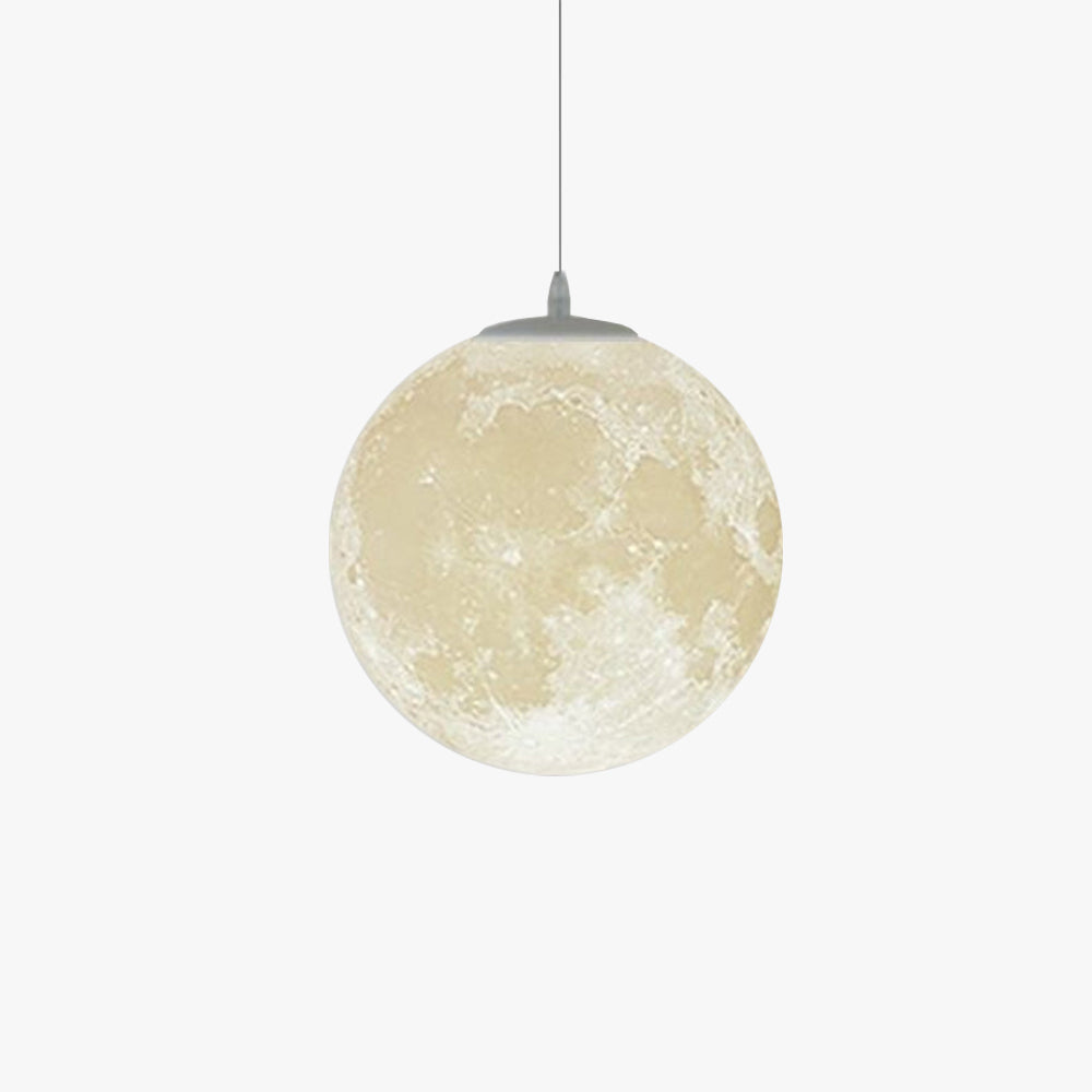 Arisha Modern Fancy Moon Pendant Lamp Ornaments for Dining Room & Bedroom - Neutral Decor